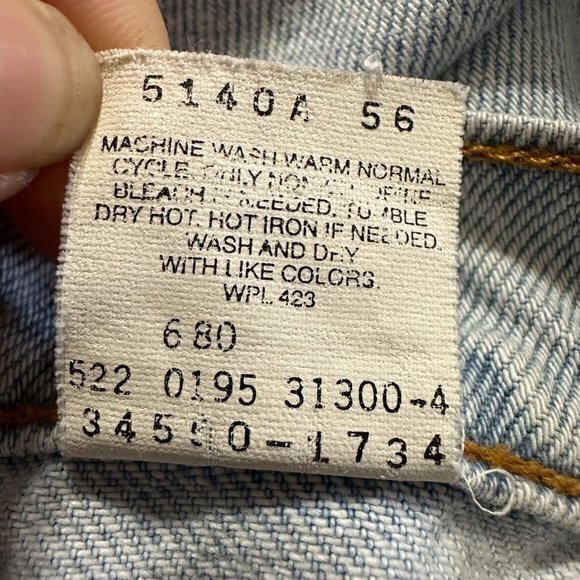 Vintage Levis 550 Orange Tab Relaxed Fit Mens Size 40 Blue Denim Jean Shorts - Picture 9 of 9
